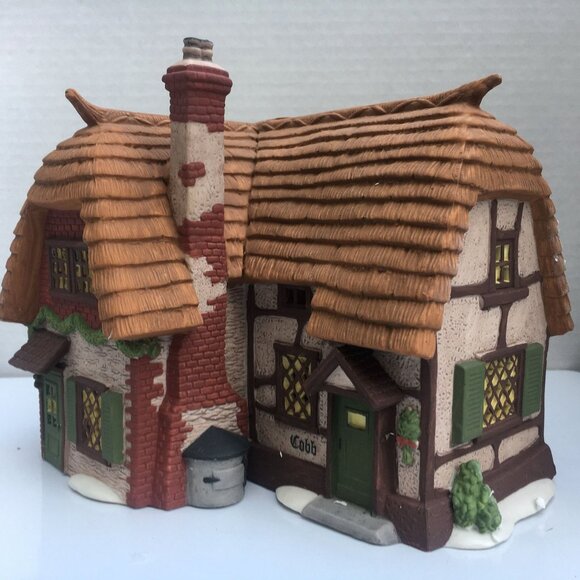 Dept 56 Cobb Cottage Dickens Village Lighted Christmas Building - 1994 (no box) - Picture 11 of 11